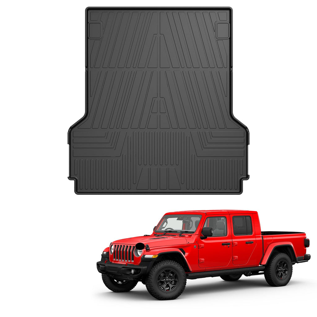 Garvee Truck Mat Compatible with 2022-2024 Maverick, All Season Cargo Mat, Waterproof, Scratch-Resistant, Black