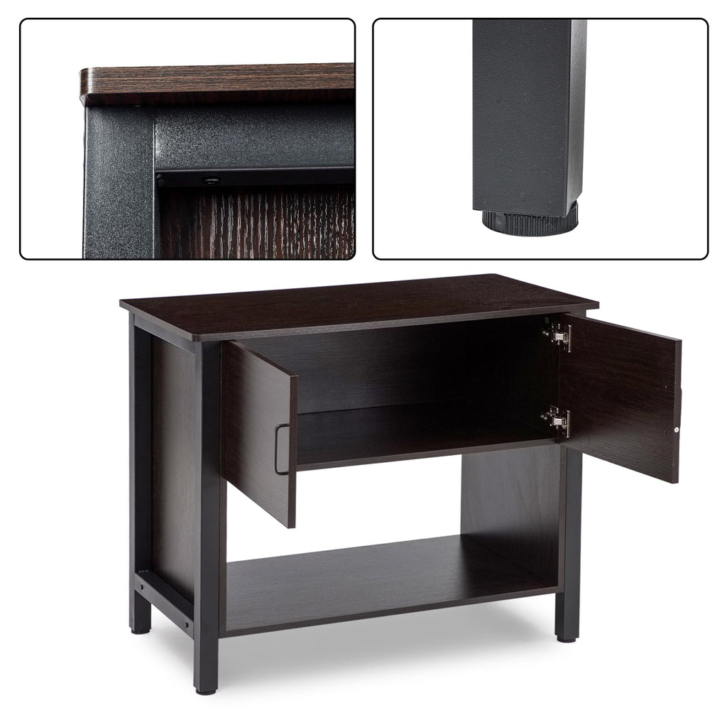 Garvee Fish Tank Stand Metal Aquarium Stand with Cabinet Aquarium Turtle Tank 36.6" x 18.9" x 30.7" for 40 Gallon（Aquarium Not Included）