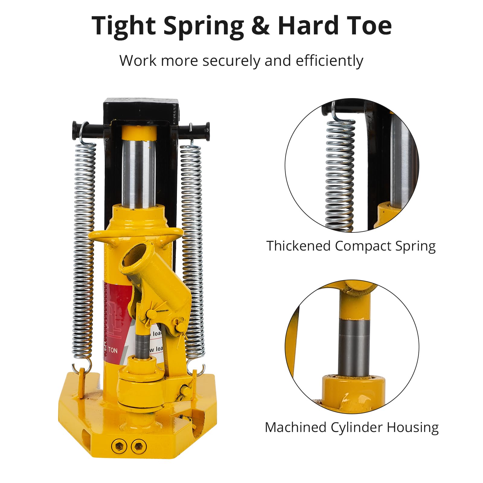 Garvee Toe Jack Lift Hydraulic Machine Floor Jack 2.5T on Toe Jack Lift 5T on Top Lift Jack Manual Hand Pump Heavy Duty Truck Travel Trailer Repair