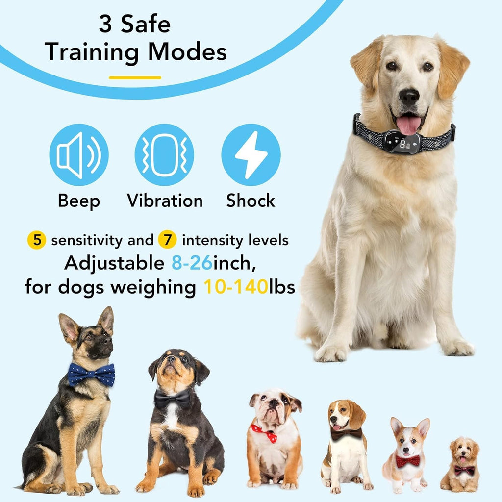 Garvee Barking Device - Training Modes, Universal Fit, Adjustable Intensity, Dual Mode, Rechargeable Battery