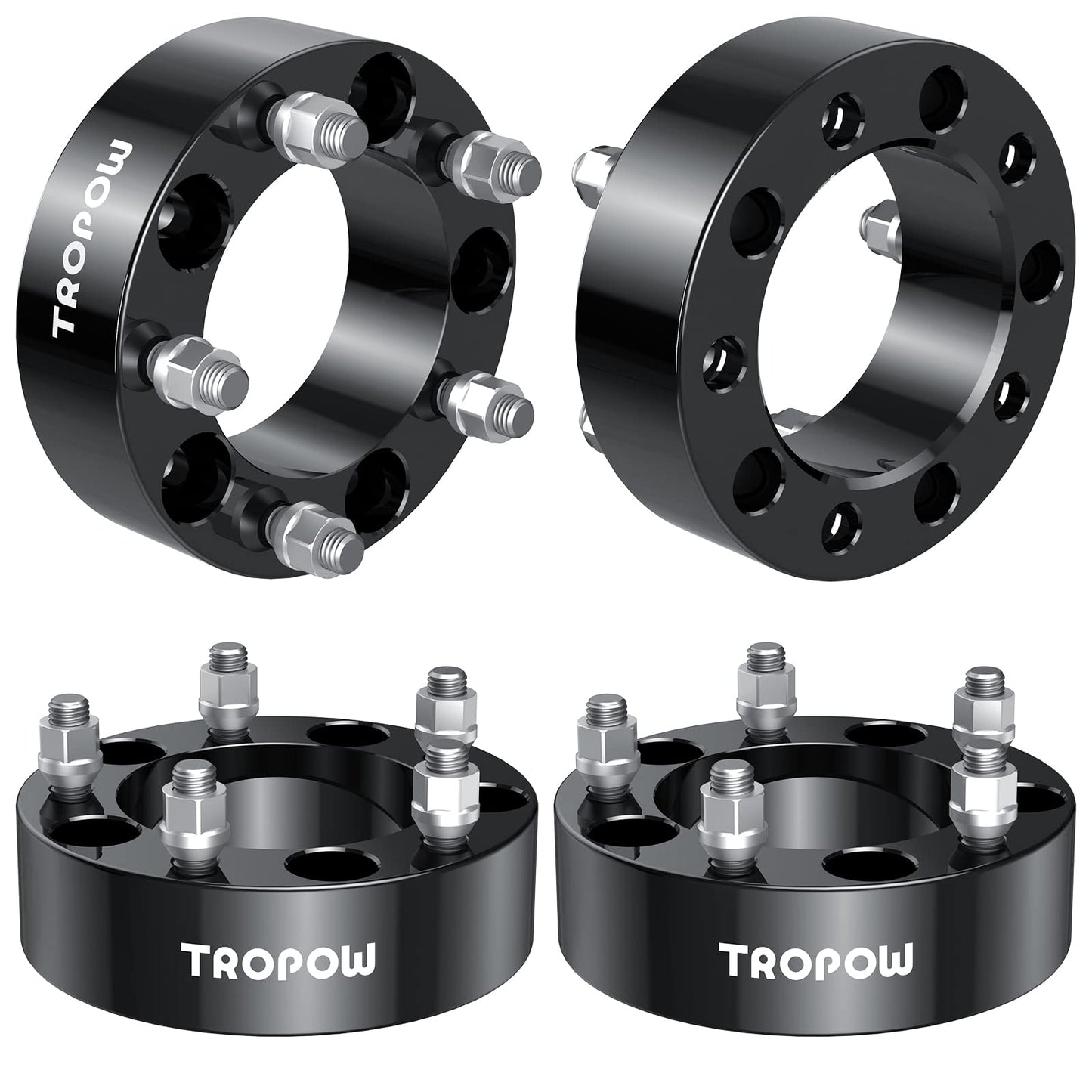 Garvee 5x5.5 Wheel Spacers Compatible with 1994-2001 Ram 1500, 2" Hub Centric 1/2"x20 Stud Hub Bore 108mm for Ram 1500,F150 F100 E100 E150 CJ3 CJ5 CJ6 CJ7 Bronco, Ramcharger Scrambler Sidekick Vitara XL-7