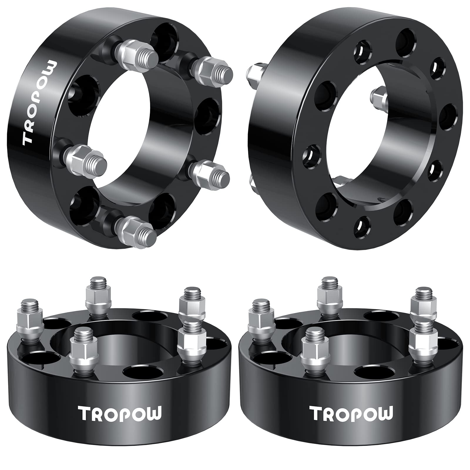 Garvee 5x5.5 Wheel Spacers Compatible with 1994-2001 Ram 1500, 2" Hub Centric 1/2"x20 Stud Hub Bore 108mm for Ram 1500,F150 F100 E100 E150 CJ3 CJ5 CJ6 CJ7 Bronco, Ramcharger Scrambler Sidekick Vitara XL-7