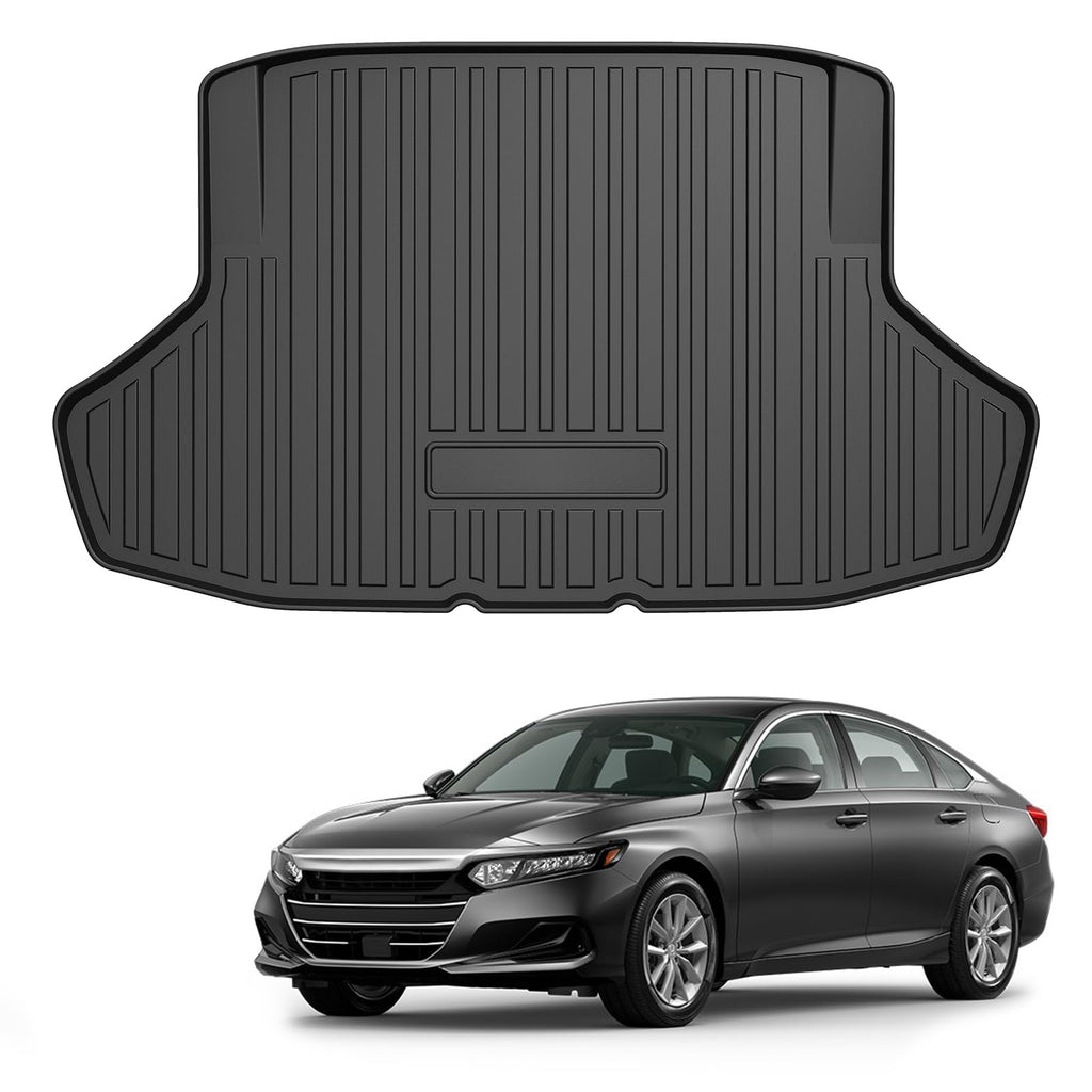 Garvee Trunk Mat Compatible with 2022-2025 Honda Civic, All Season Cargo Mat, Scratch-Resistant TPE, Waterproof, Black
