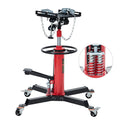 Garvee Hydraulic Transmission Jack, 1,322 LB Capacity, High Lift with Dual Plungers, 360° Rotation, 30° Tilting Saddle, for Home Garage & Auto Shop, Red