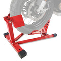 Garvee Universal Wheel Chock & Motorcycle Stand - Heavy-Duty 1500 lbs Capacity Adjustable Wheel Chock (12''-21'') for Trailers, Cruisers, Sport, and Dirt Bikes
