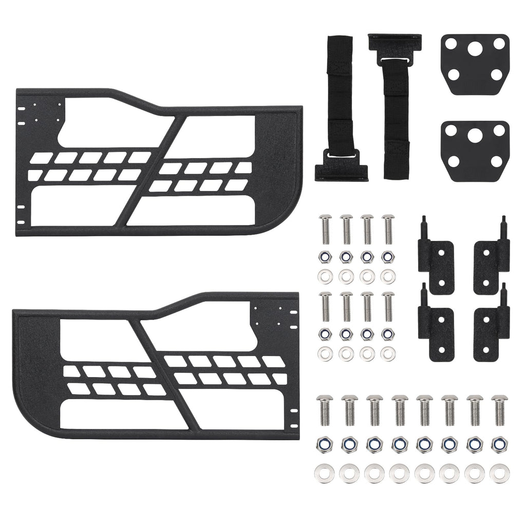 Garvee Off-Road Tubular Trail Doors Compatible with Jeep Wrangler TJ 1997-2006 - Set of 2 Tube Half Doors for Offroad Adventure