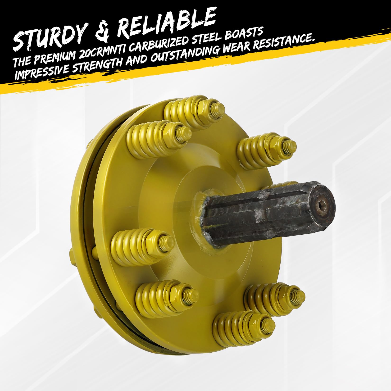 Garvee PTO Slip Clutch, 1 3/8" Slip Clutch, 6 Spline Ends PTO Friction Clutch, Carburized Steel Tractor Slip Clutch, Adjustable Rotary Cutter Slip Clutch, Brush Slip Clutch for PTO Shaft