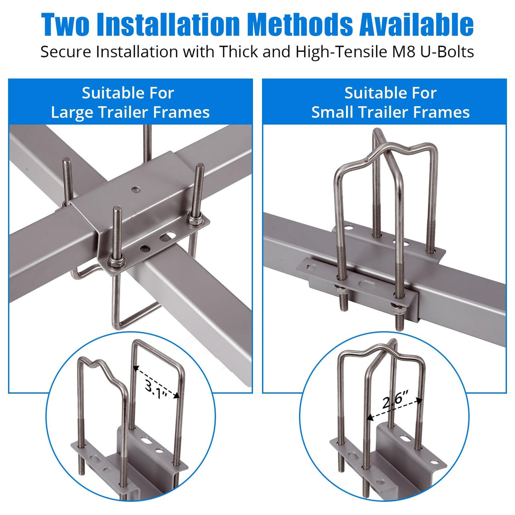 Garvee 60" Boat Trailer Guide, Adjustable Design, Rustproof Steel, PVC Pipes without Light