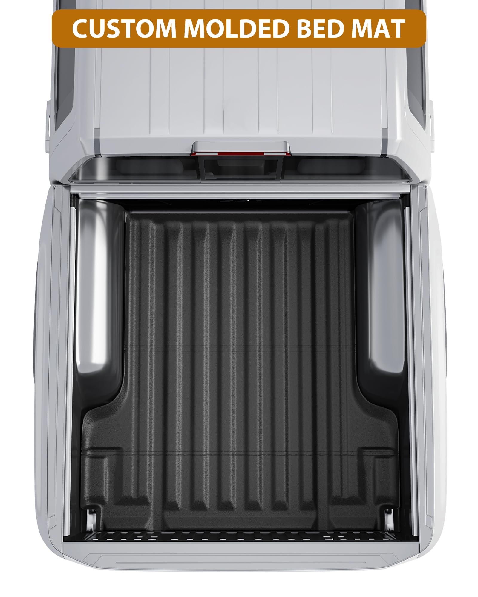 Garvee Truck Bed Mat for 2005-2023 Toyota Tacoma Double/Crew Cab 5 Feet (60.5 inches) Bed, Anti Slip All Weather TPE Pickup Bed Liner Cargo Mats