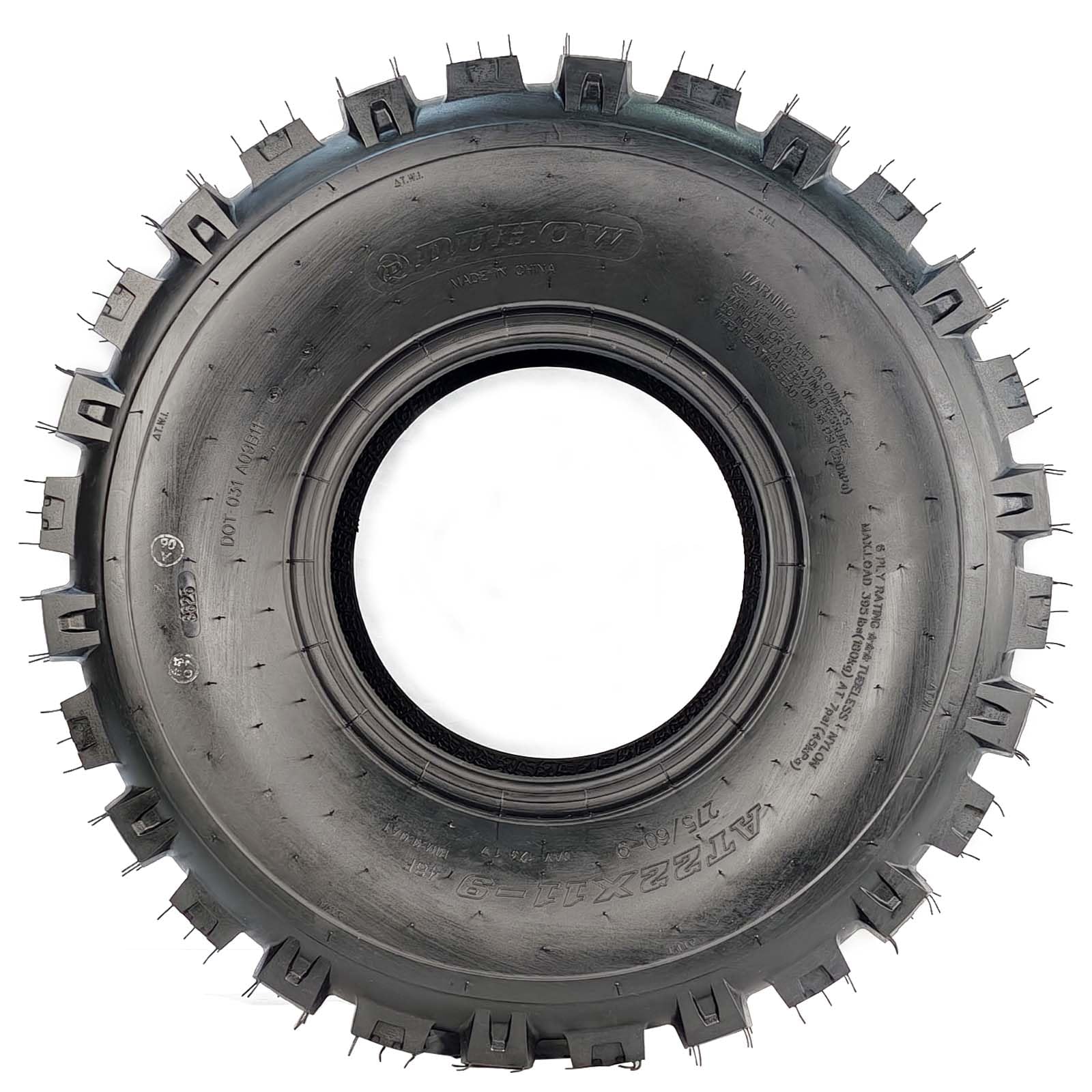 Garvee 22X11-9 ATV Tires, Sport UTV Tires, 6 PR Tubeless, Off-Road Adventures, 22 Inch, Black (Set of 2)