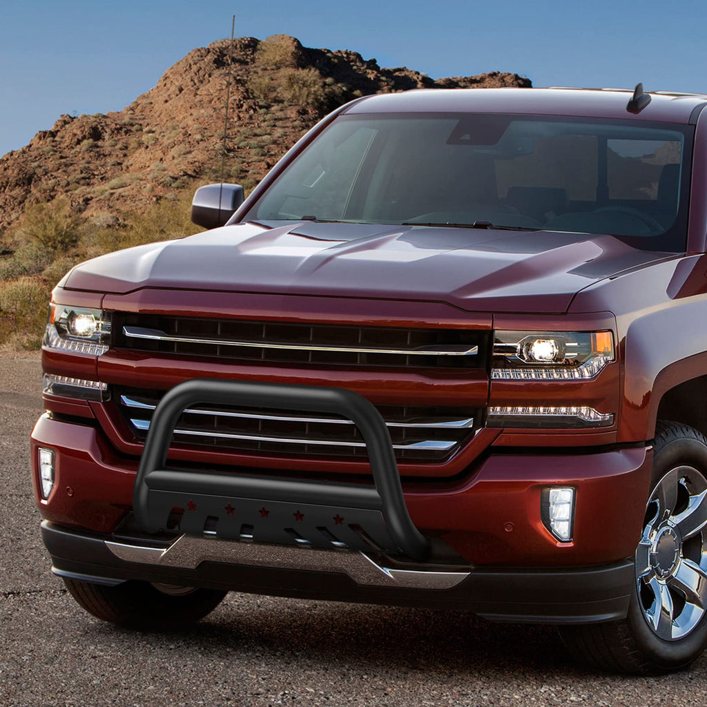 Garvee 2007-2018 Silverado 1500 Bull Bar w/ Skid Plate, Front Guard