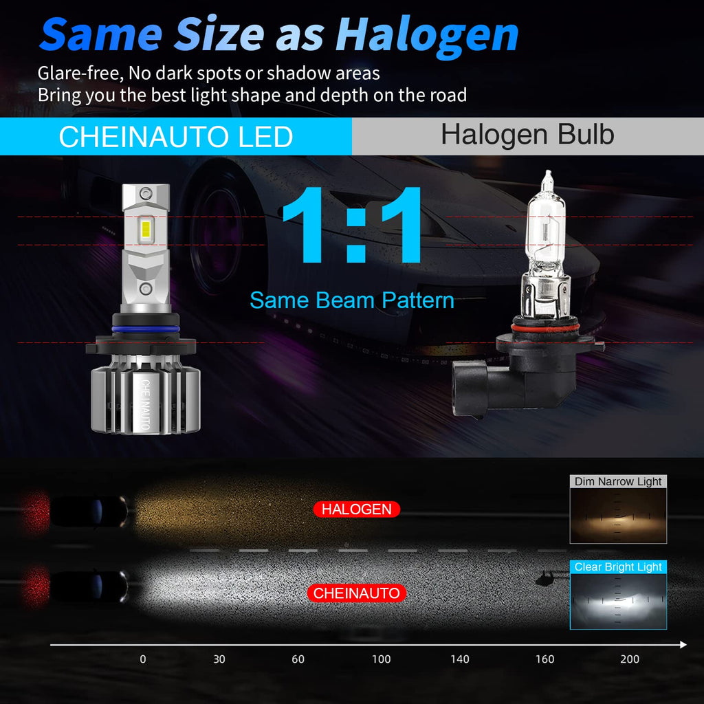Garvee 9005 LED Bulbs Kit: Super Bright High/Low Beam Upgrade