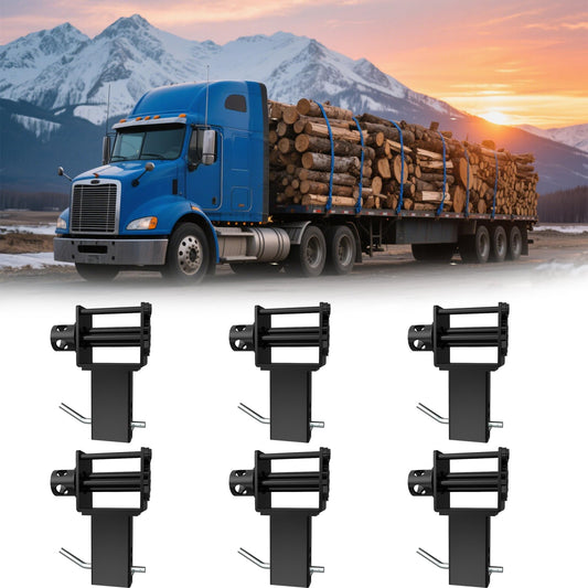 Garvee Trailer Stake Pocket Winch Utility Capacity 16200 LBS Flatbeds Trailers Trucks Black