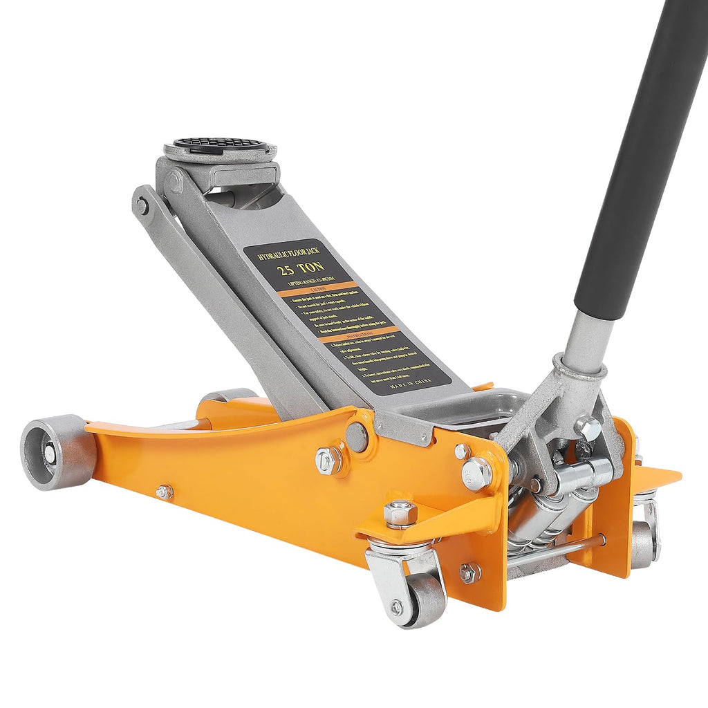 Garvee 2.5, Heavy-Duty Steel Racing Floor with Dual Pistons Quick Pump for Cars, Trucks, Suvs, 3.64"-19.49"