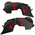 Garvee Front Inner Fender Liners Wheel Cover Fit for 2007-2018 Wrangler JK JKU 4WD (4-Door/2-Door) Unlimited, 2pcs Bolt-on Style Fender Flares Splash Guards