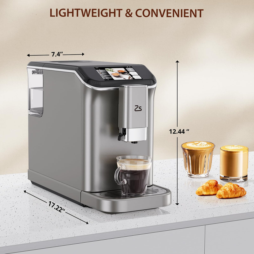 Garvee Fully Automatic Espresso Machine 20 Bar, 1350W Espresso and Cappuccino Machine with Automatic Milk Frother, Gift for Coffee Lover