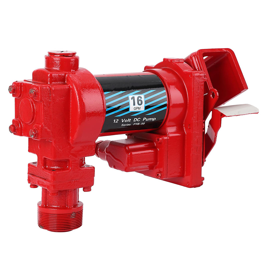 Garvee Fuel Transfer Pump 16 GPM 1/4 HP, 12 Volt DC Fuel Pump, Diesel Transfer Pump Crafted from cast iron material, Gasoline Transfer Pump for Kerosen, Ethanol & Methanol Blends, and Biodiesel