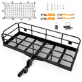 Garvee Hitch Mount Cargo Carrier Basket 60"x24"x14" Black Steel 500 Lbs Capacity for Cars and SUVs