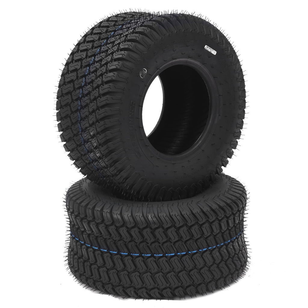 Garvee Lawn Mower Tires 18x8.50-8 4PR Turf Tires for Garden Tractor Riding Mower, Golf Cart Tires Tubeless Set of 2
