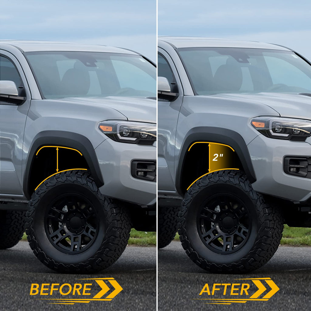 Garvee 2.0" Tacoma Front Leveling Kits, Front Strut Spacers 2 inch Lift Kit Compatible w/ 2005-2021 Tacoma (6-Lug Only), 2003-2021 4Runner, 2007-2015 FJ Cruiser 2WD 4WD