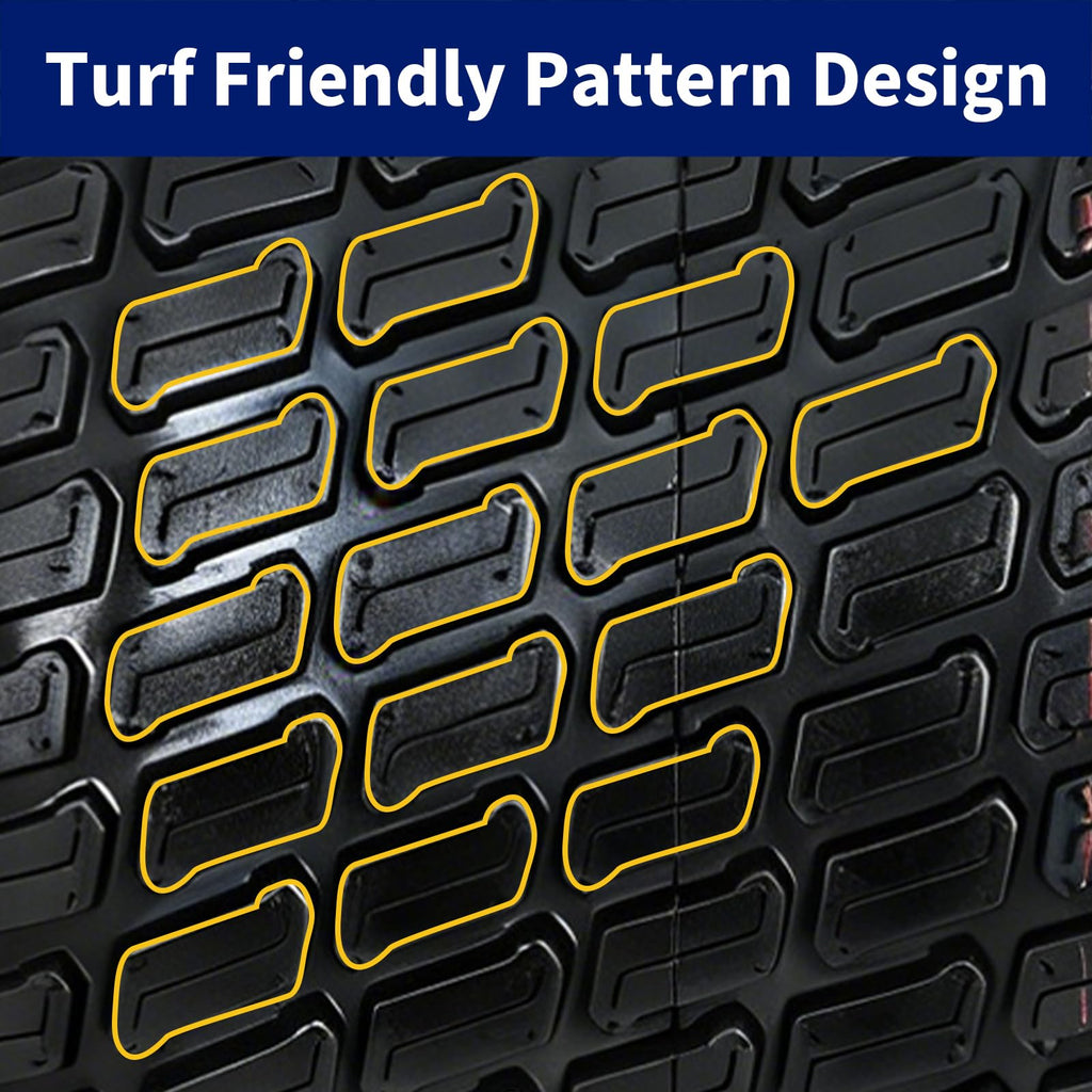 Garvee 22x11-10 Lawn Mower Tires Set of 2 4-Ply Tubeless Turf Tires for Mowers & Yard Carts 22x11x10 Black