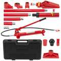 Garvee 12 Ton Porta Power Hydraulic Jack Kit with 4.6 ft Oil Hose for Car and Truck Repair, 26455 Lbs Capacity, Storage Case Included