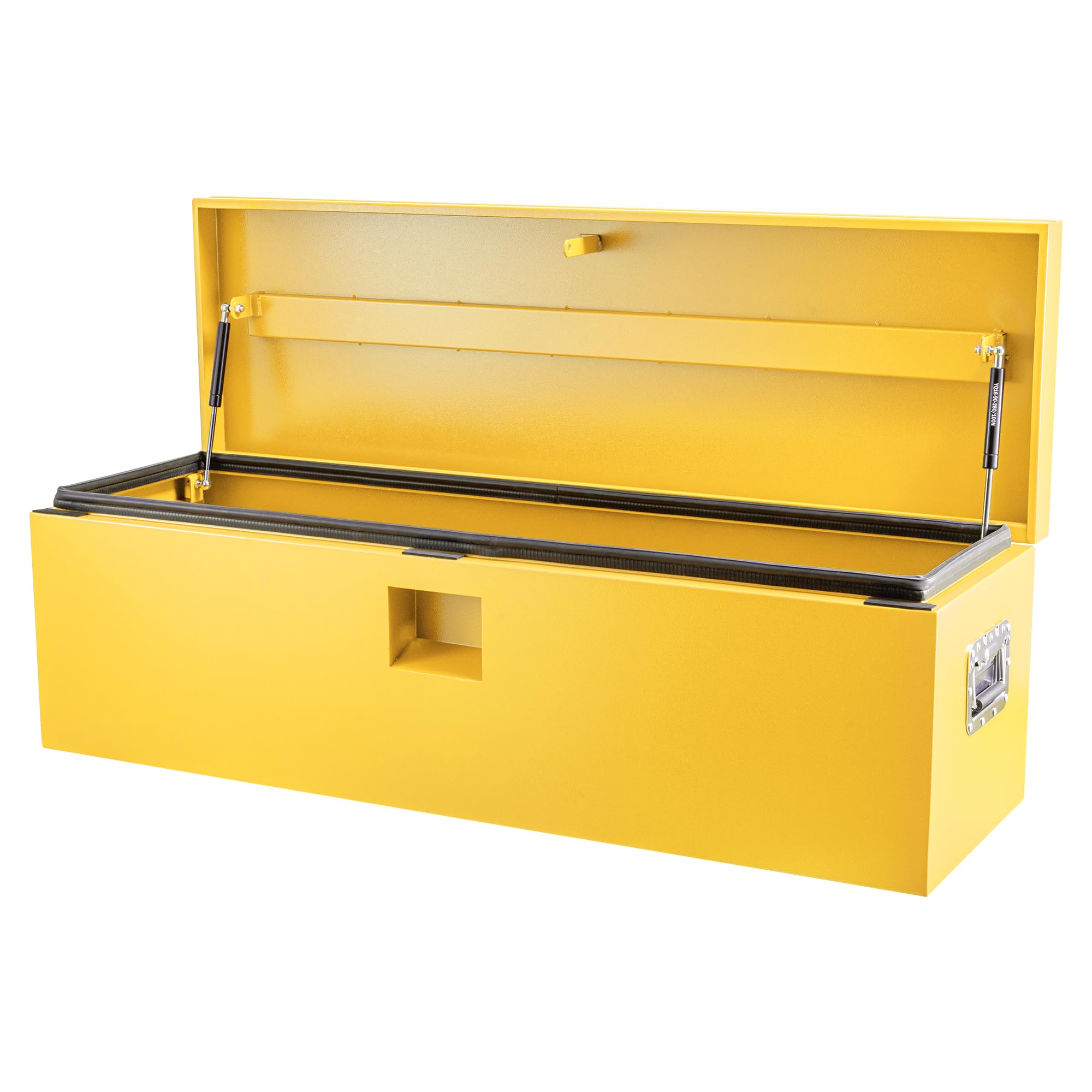 Garvee 48"X15"X15" Steel Truck Tool Box - Heavy-Duty, Dual Lids, Lockable, Weatherproof Storage for Pickup Truck Beds, RVs, and Trailers, Yellow