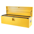 Garvee 30"x15"x15" Steel Truck Tool Box - Heavy-Duty, Dual Lids, Lockable, Weatherproof Storage for Pickup Truck Beds, RVs, and Trailers, Yellow