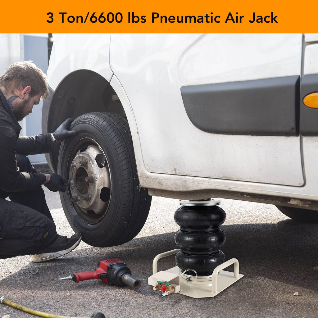 Garvee 3 Ton Air Jack, 5.5-17.7" Lift, Quick 3-5s, SUV Short Handle