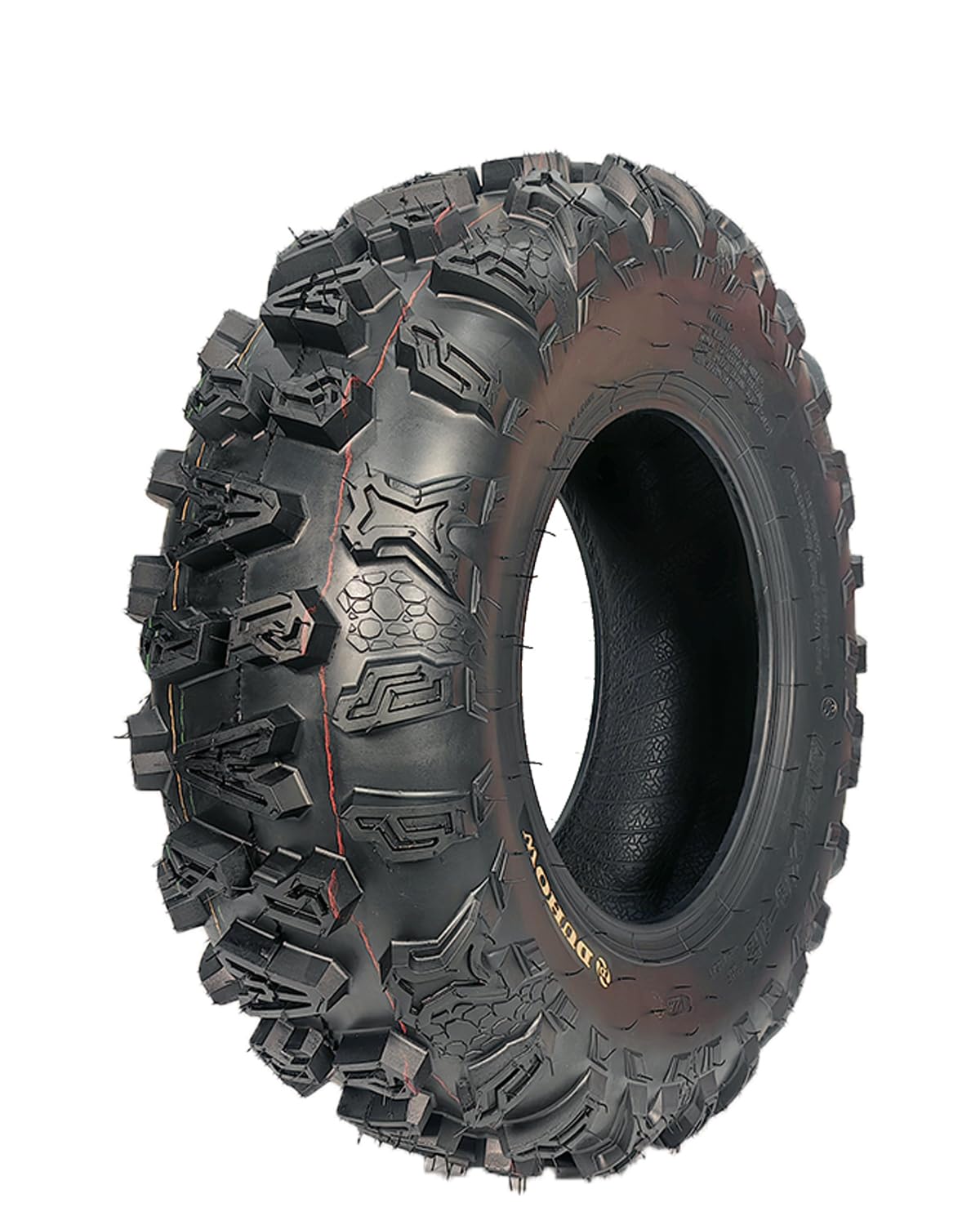 Garvee Set of 2 UTV ATV Tires 25x8-12 Heavy Duty 4-Ply Rated All Terrain Tires for Mud Gravel Dirt, Black