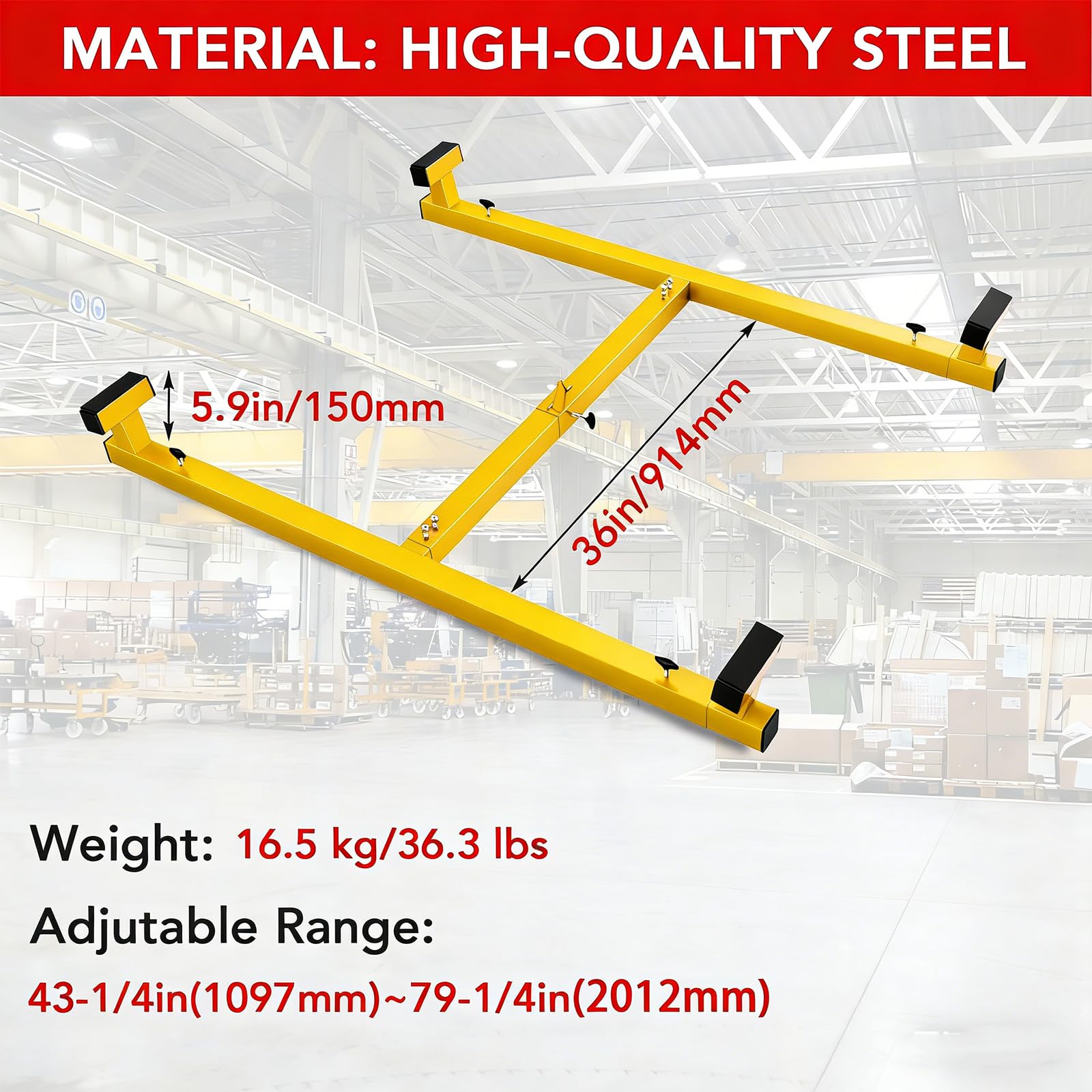 Garvee Truck Bed Lifter Box, Heavy-Duty Lift Support for Pickup Trucks, 800 lbs Weight Capacity, Ideal for Truck Beds, Yellow