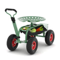 Garvee 300 lbs Garden Cart  360° Swivel Adjustable Seat Yard Wagon for Gardening Enthusiasts