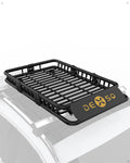 Garvee Roof Rack Cargo Basket, 46"x 36"x 5" Rooftop Carrier with 200 LB Capacity & Waterproof Coating, Heavy Duty Universal Luggage Holder for SUVs, Jeep Cherokee, Wrangler, Toyota RAV4