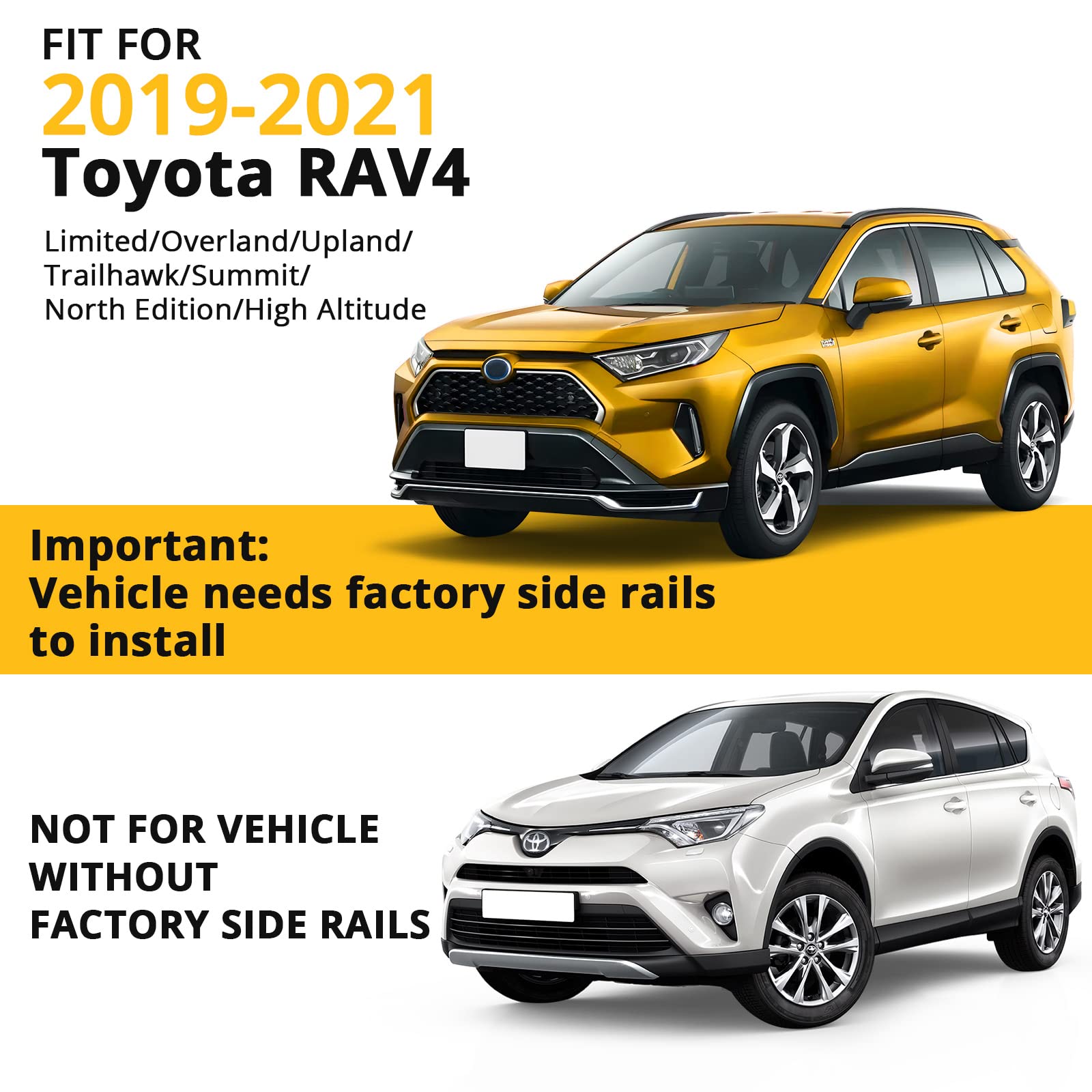 Garvee Roof Rack Cross Bar Fit for 2019-2023 Toyota RAV4,Heavy Duty