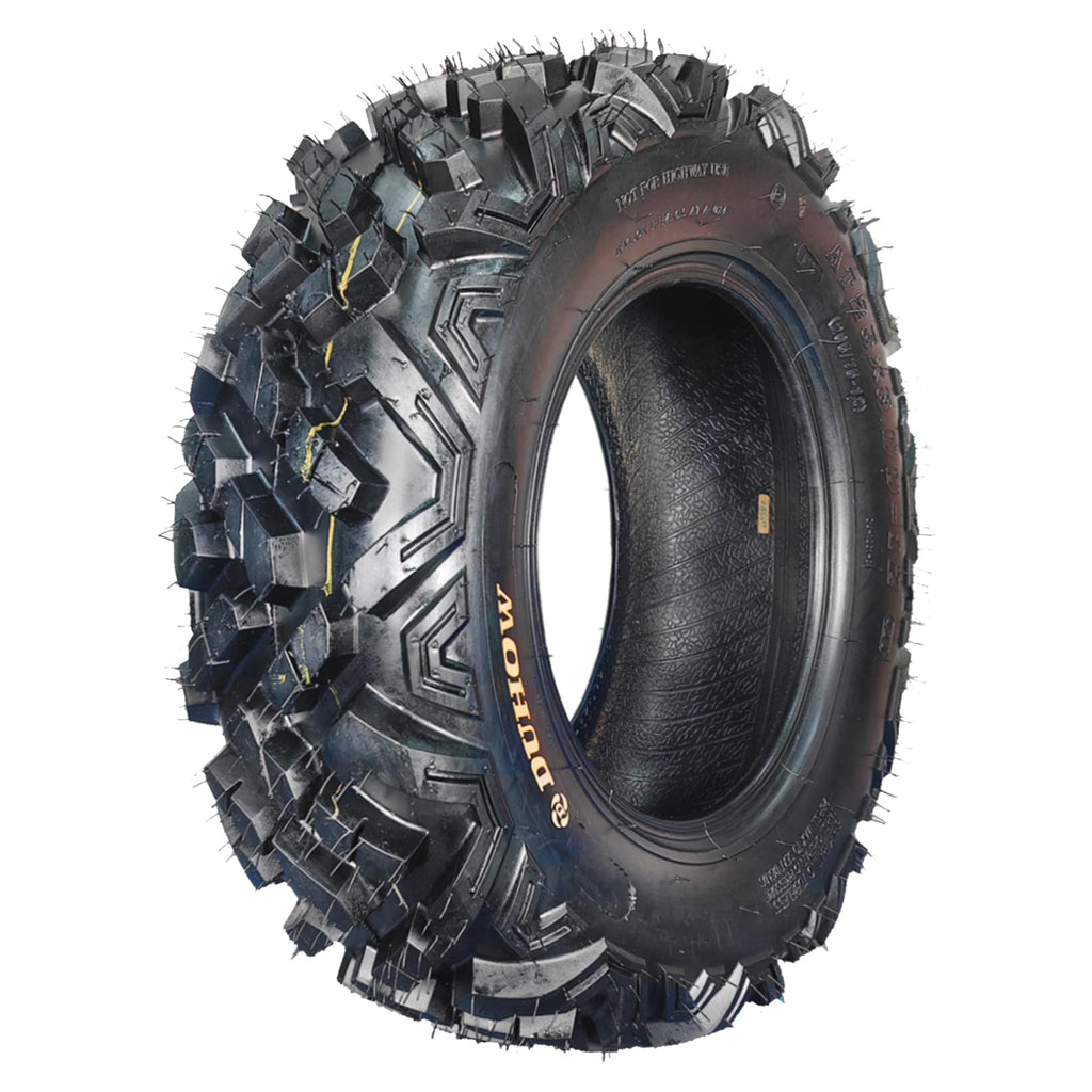 Garvee 25x8-12 ATV/UTV Tire 6PR All-Terrain Tires 1PCS Tubeless, ATV Tire, Heavy Duty for Trail/Mud/Rock, Black