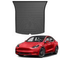 Garvee Trunk Mat for 2020-2024 Tesla Model Y 5-Seat- All-Weather TPE Rear Cargo Protector, Black