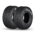 Garvee 2 Pack 9x3.50-4 Lawn Mower Tire V Pattern Tubeless for Lawn Garden Riding Mower Tractor Golf Cart Utility Vehicles 4PR Black