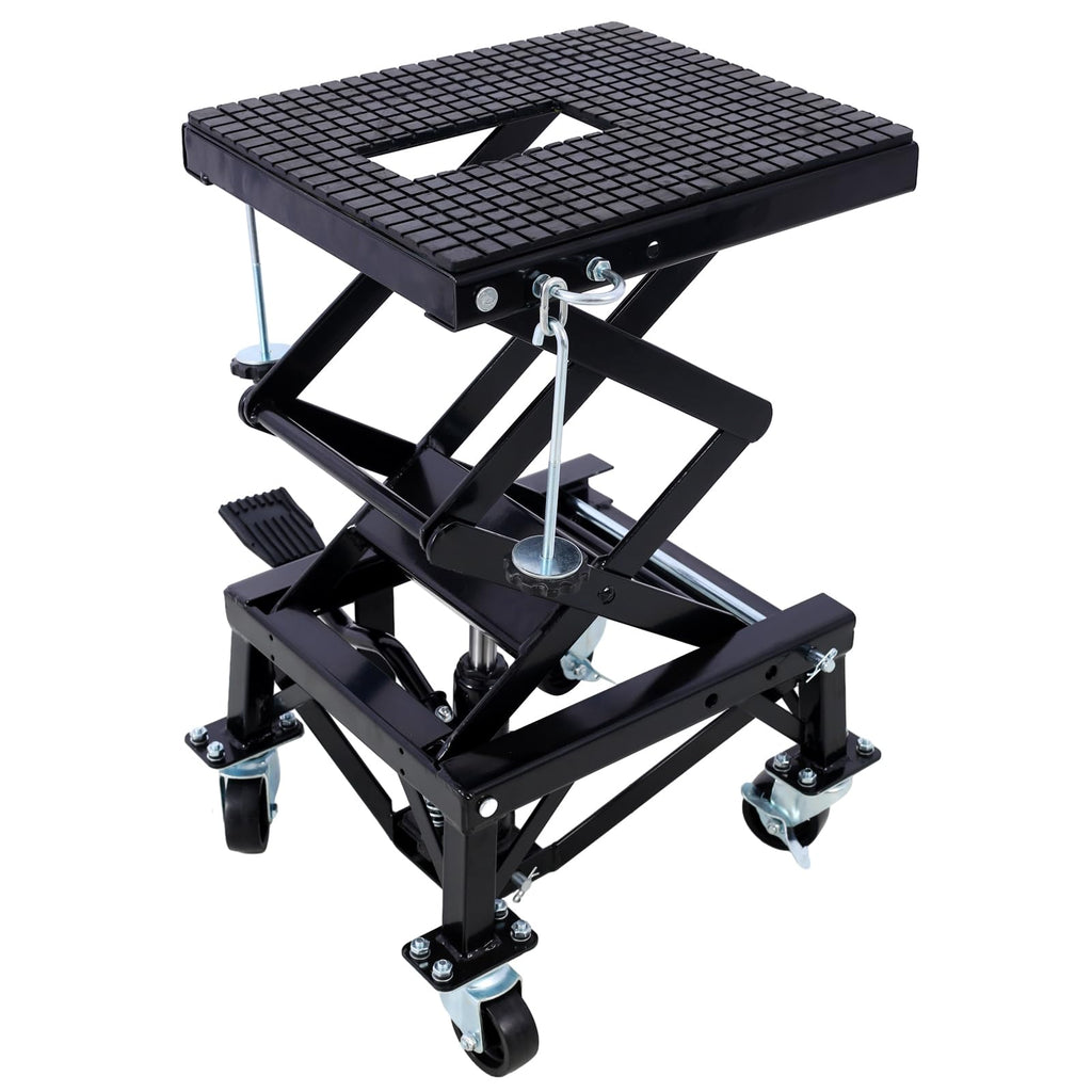 Garvee Platform Trucks 300 Lbs Hydraulic Motorcycle Scissor, One Size, Black