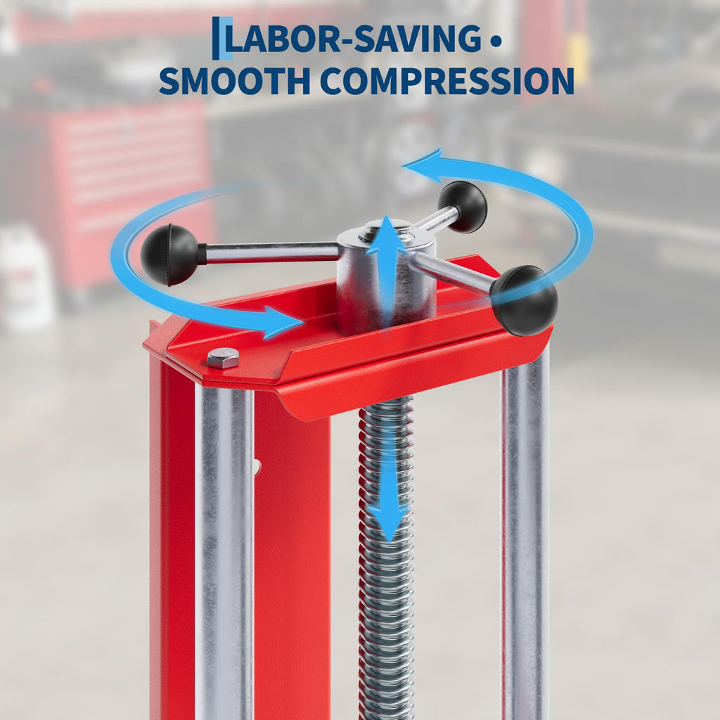 Garvee Heavy Duty Strut Spring Compressor Tool 3000LBS Capacity Safety Shield Universal Fit Trucks SUVs 3.5"-11.5" Range
