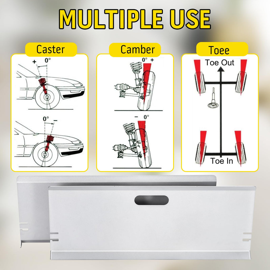 Garvee Wheel Alignment Tool Without Probe Feet, Double 16ft Tape Measure Tape rulers, Toe Plates Wheel Alignment Tool Helps You Better Align Your car, Alignment Tools Automotive Fits Most Family Cars