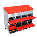 Garvee 10 Holes Nesting Boxes for Chickens, Chicken Coops for 6 Chickens Laying Eggs, 6 Compartments Chickens Egg Laying Nest Boxes, Galvanized Steel 6 Holes Chicken Cage for Hens