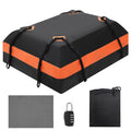 Garvee Car Rooftop Cargo Carrier Waterproof Bag, 15 Cubic Feet, Extra Durable Roof Rack Cargo Bag with Waterproof Zipper, 8 Reinforced Straps, 4 Door Hooks and Luggage Lock