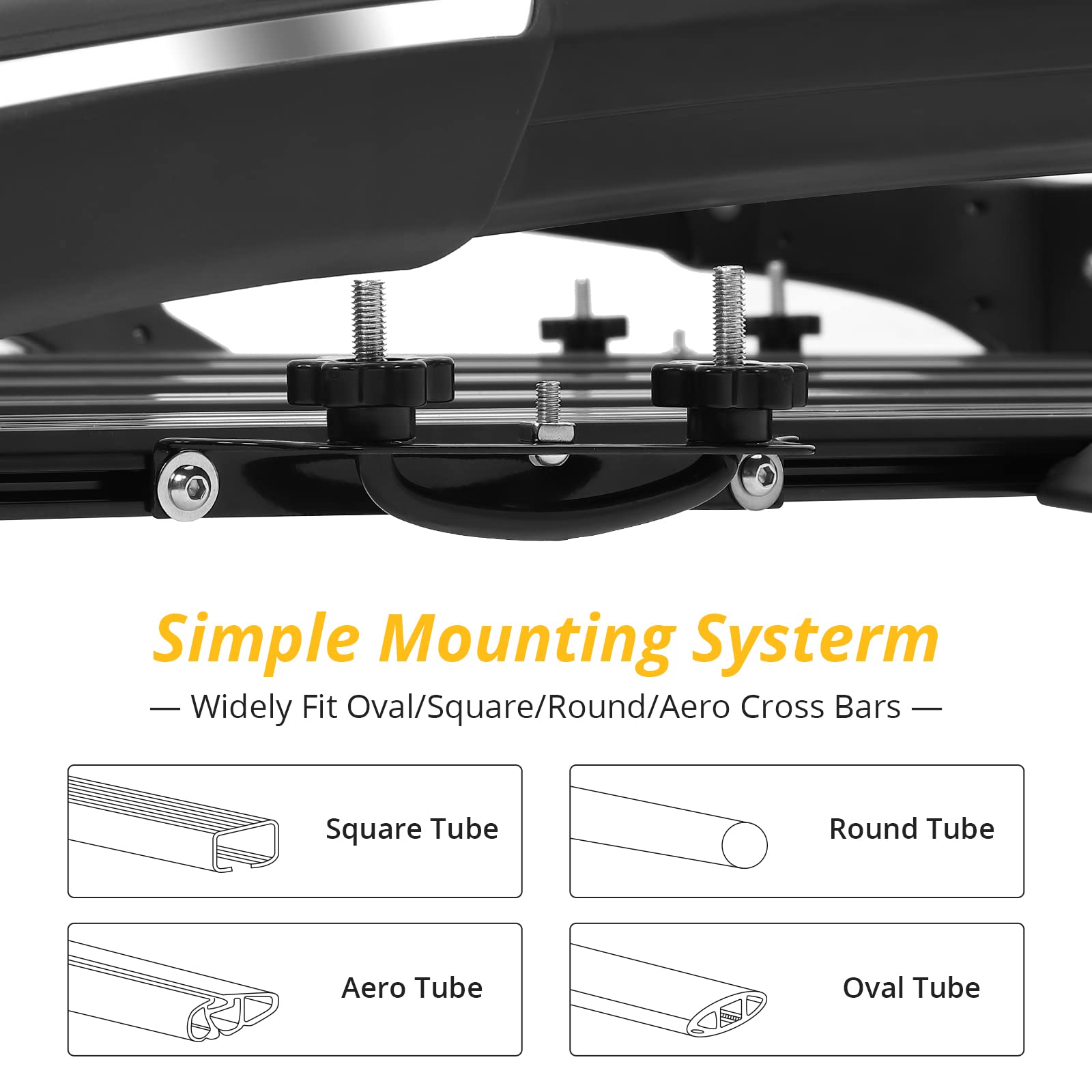 Garvee 50x38 Inch Car Roof Rack Basket 220LBS Premiun Lightweight Aluminum Cargo Basket Universal Rooftop Cargo Carrier for SUV, Pick Up,Trucks,Car-Black