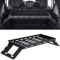 Garvee Rear Trunk Cargo Storage Rack For 2007-2025 Wrangler JK JKU & JL JLU Unlimited 4 DR, Heavy-Duty Carbon Steel, Black, 350LBS Capacity, Easy Installation