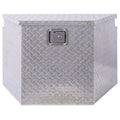 Garvee Aluminum Tool Box Storage Organizer with Lock Keys Large Capacity Heavy-Duty for Pick Up Truck RV Silver