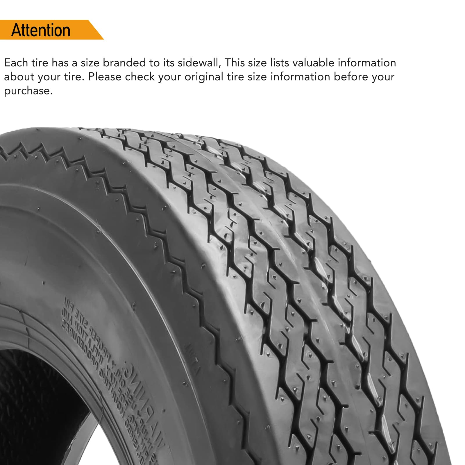 Garvee ST205/75D14 6PR Trailer Tires Set of 2, Load Range C, 6 PLY