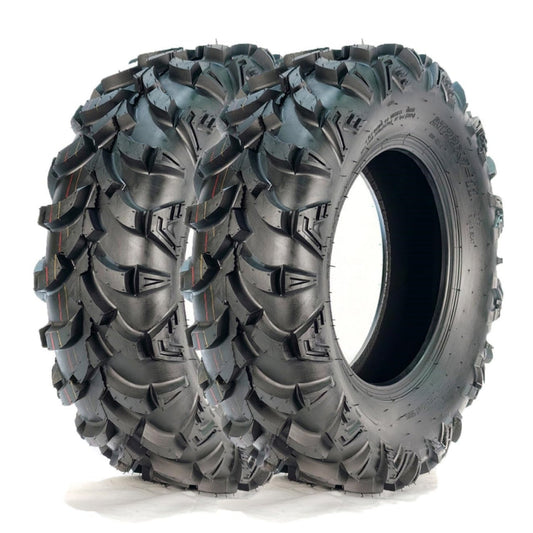 Garvee 22x7-11 ATV Tires 2-Pack Front 4PR All Terrain Trail Sand Off-Road Tubeless Reinforced Sidewall