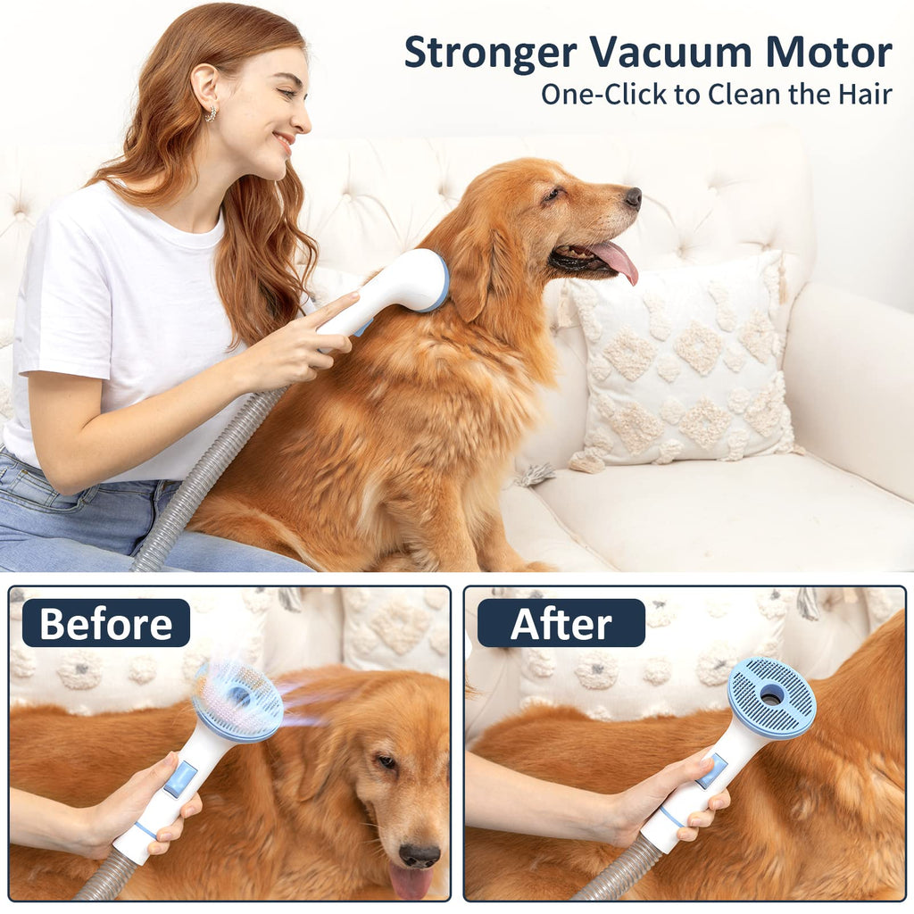 Garvee Dog Grooming Kit with 5 Professional Grooming Tools Pet Grooming Vacuum Kit