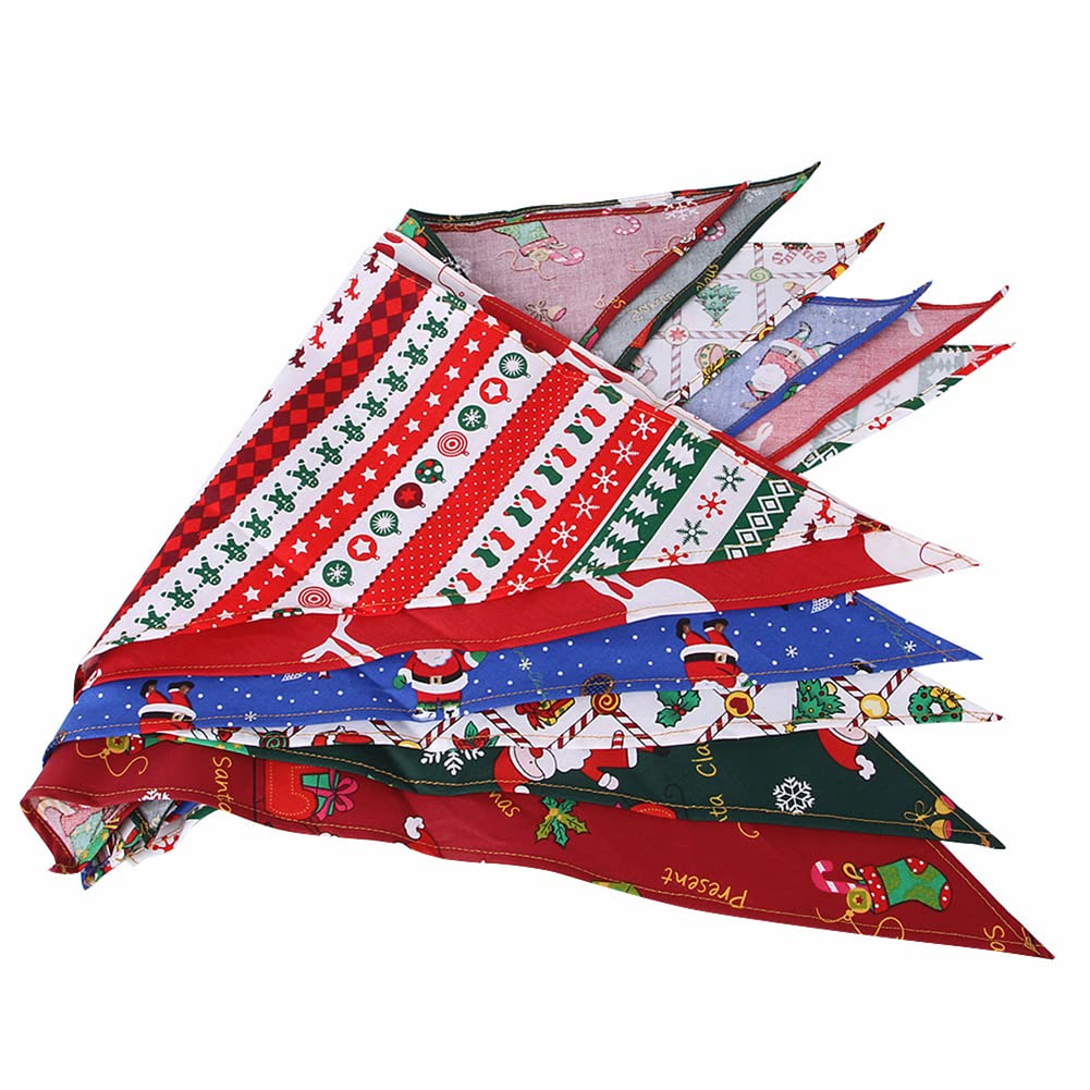 Garvee Pet Christmas Triangle Bibs Kerchief Saliva Towel Pet Costume Accessories for Small Medium Large Dogs Cats No. 3 one Size