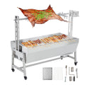 Garvee Stainless Steel Rotisserie Grill, 54in 132LB Capacity Electric BBQ Pig Lamb Rotisserie Roaster with 50W Motor, Charcoal Spit Roaster Grill for Outdoor Kitchen, Camping